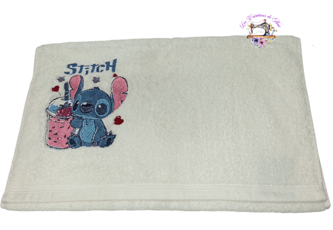 Serviette de toilette "Stitch gourmand"