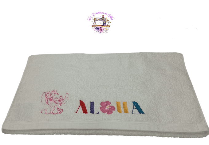 Serviette de toilette "Stitch Aloha"