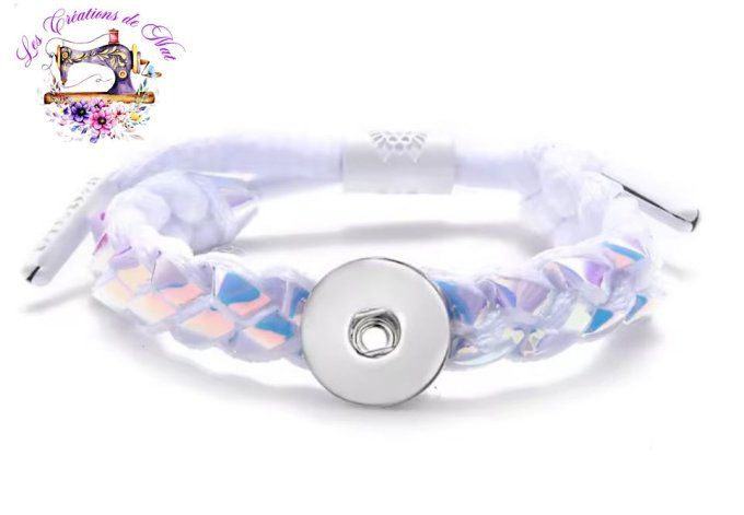Bracelets tressés pour pressions interchangeables