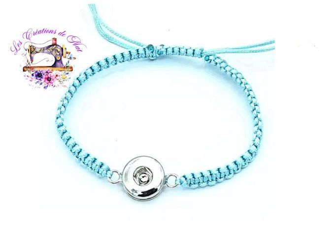 Bracelets style macramé pour pressions interchangeables