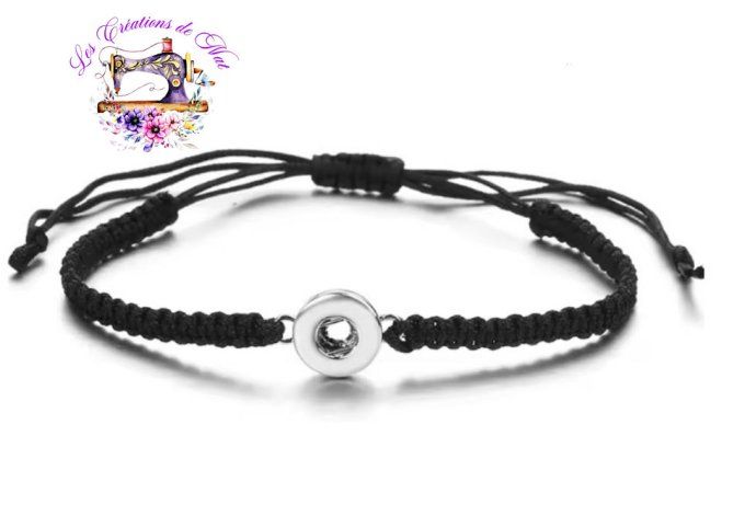 Bracelets style macramé pour pressions interchangeables