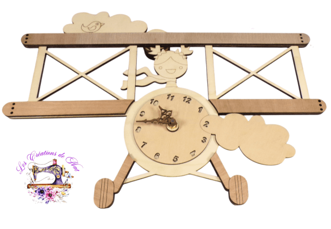Horloge "Avion du Petit Prince"