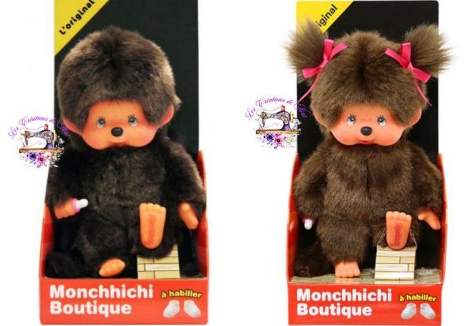 Peluche Monchhichi personnalisée