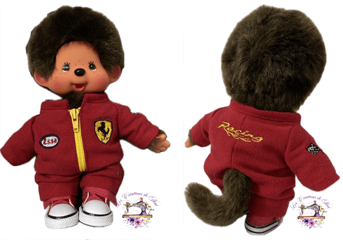 Peluche Monchhichi personnalisée