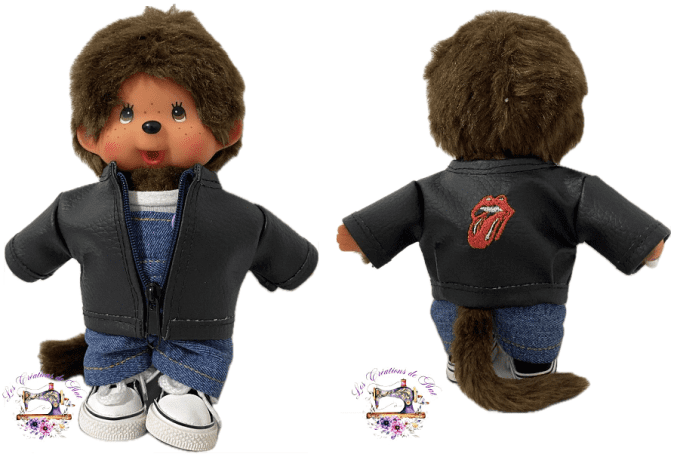 Peluche Monchhichi personnalisée