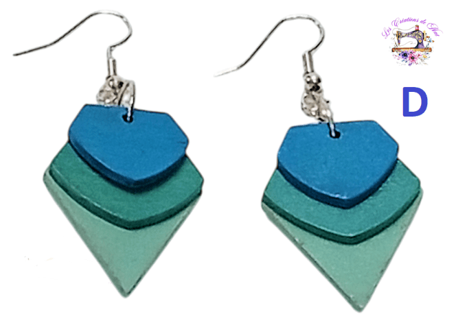 Boucles d'oreilles en bois