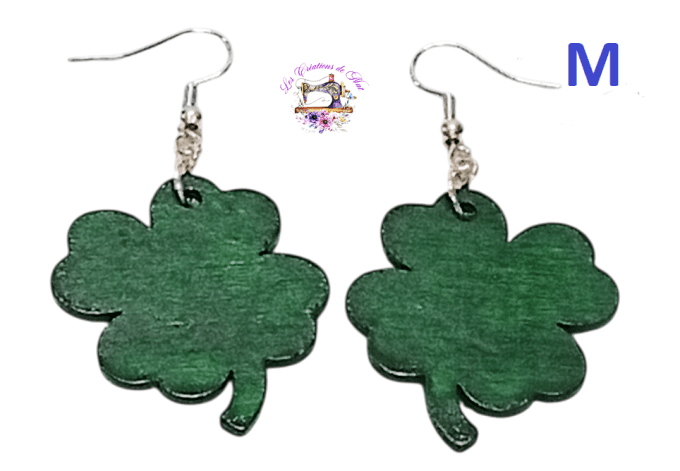 Boucles d'oreilles bois