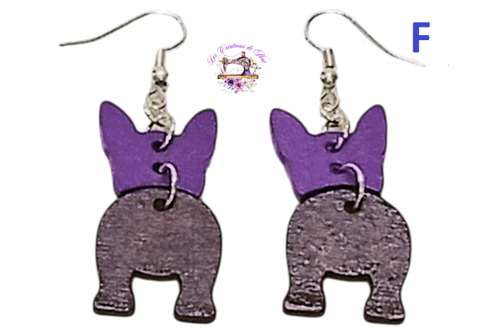 Boucles d'oreilles en bois