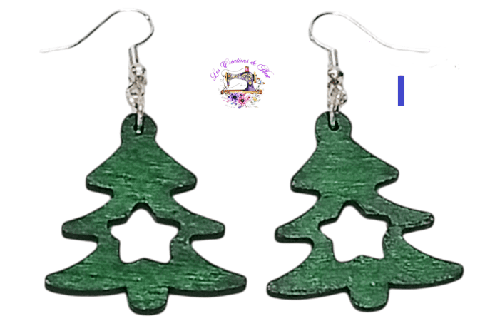 Boucles d'oreilles bois