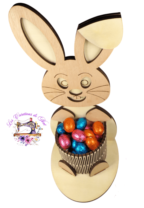 Grand lapin panier de Pâques
