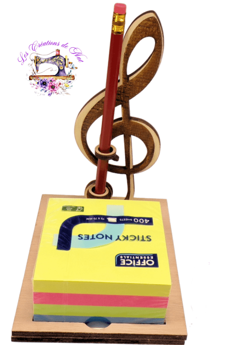 Porte-notes personnalisé avec motif vertical