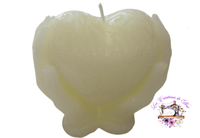 Bougie "Coeur dans les mains"