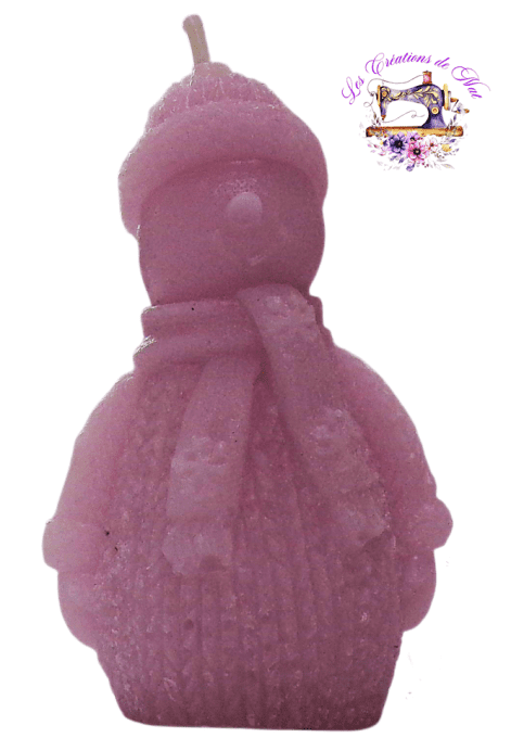 Bougie "Bonhomme de Neige"