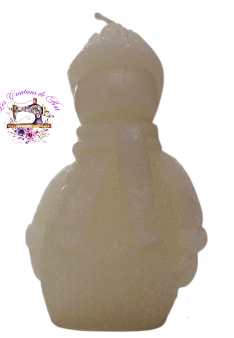 Bougie "Bonhomme de Neige"