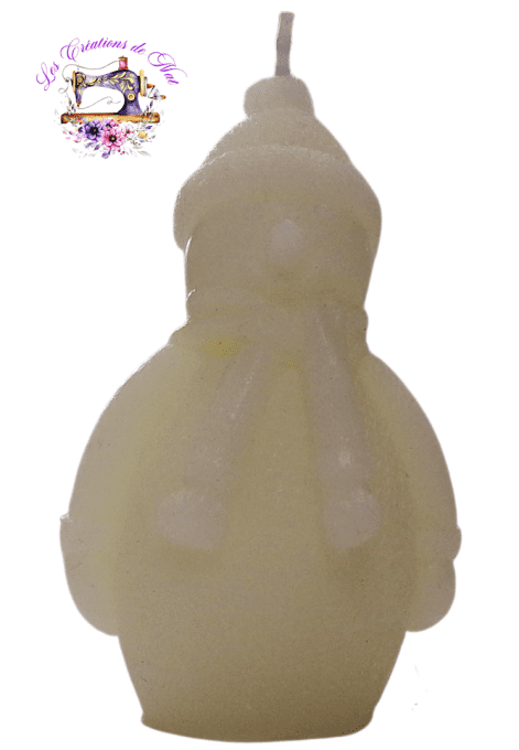 Bougie "Bonhomme de Neige"