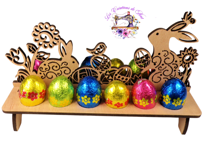 Porte-oeufs lapins 12 trous