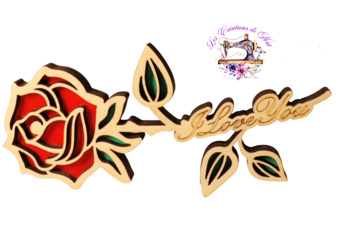 Rose couchée St-Valentin