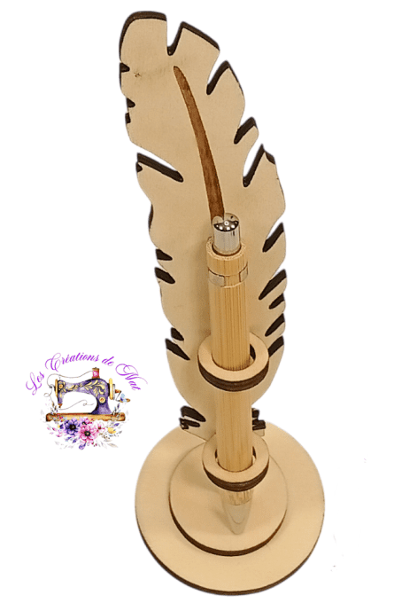 Porte-stylo forme plume