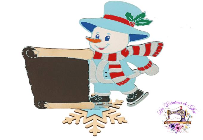 Ardoise "Père Noël" ou "Bonhomme de Neige"