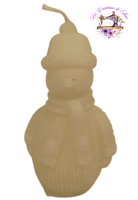 Bougie "Bonhomme de Neige"