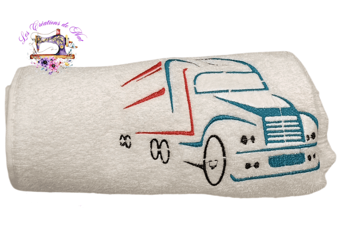 Serviette de toilette "Semi-Remorque"