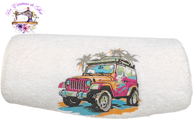 Serviette de toilette "Jeep multicolore"