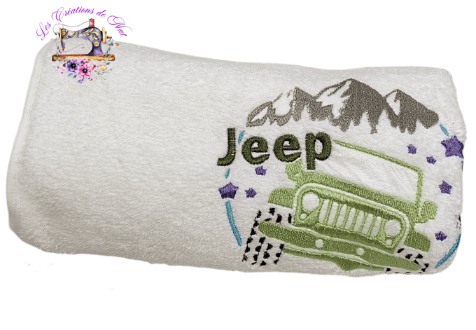 Serviette de toilette "Jeep montagnarde"