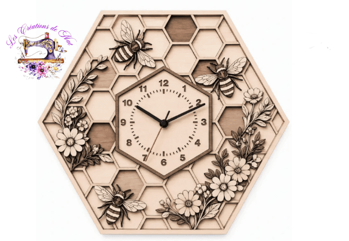 Horloge 3D Grand Relief