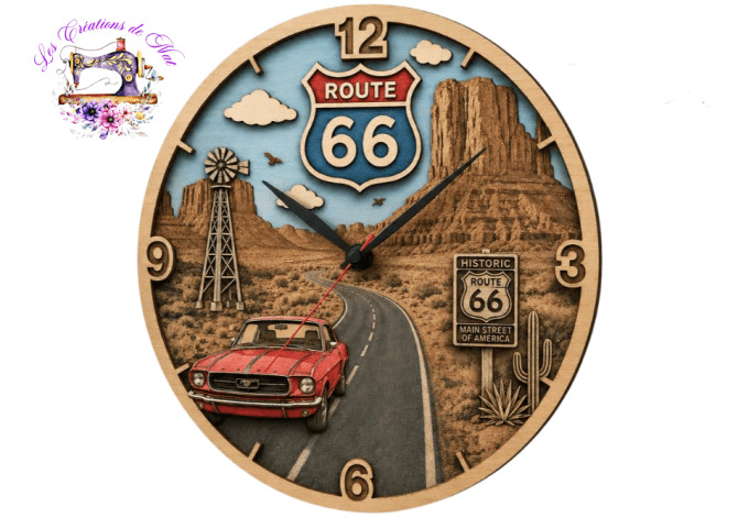 Horloge "US Route 66"