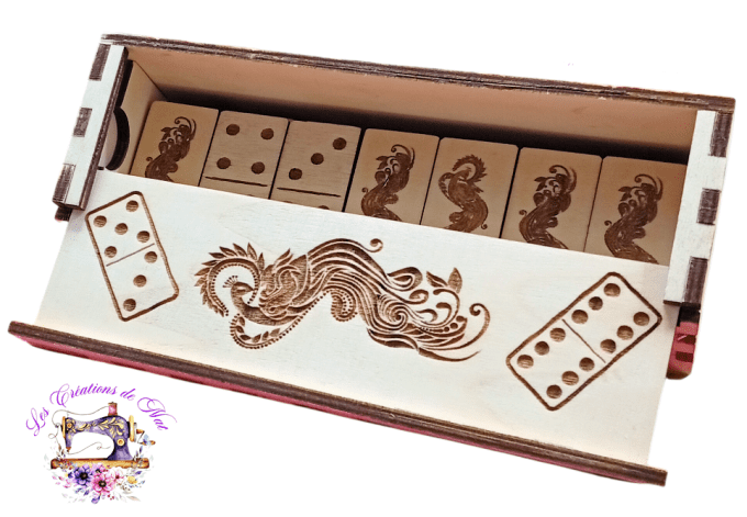 Coffret Premium avec dominos en bois