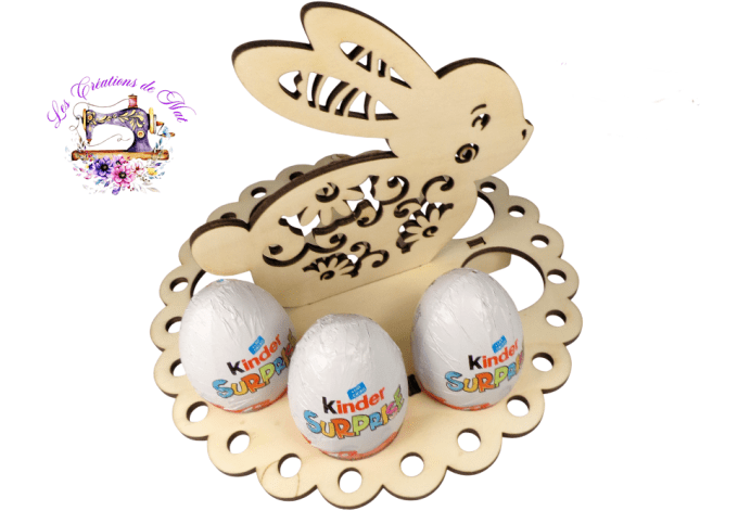 Porte-oeufs lapin 8 trous