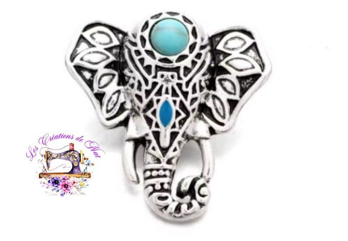  Pressions interchangeables "turquoise"