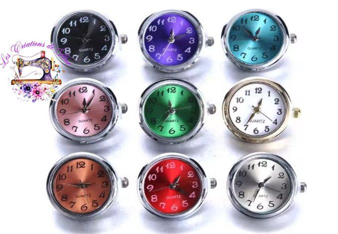  Pressions interchangeables "mini-montre"