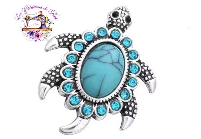  Pressions interchangeables "turquoise"